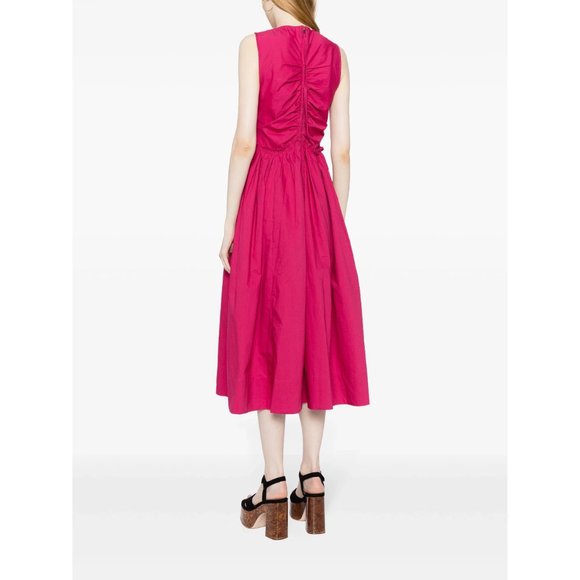 Ulla Johnson - Mimi Sleeveless Ruched Cotton Dress - Size 6 - Picture 7 of 13